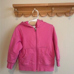 Hanna Andersson Hot Pink Zip-Up Hoodie